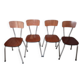 Lot de 4 chaises en formica