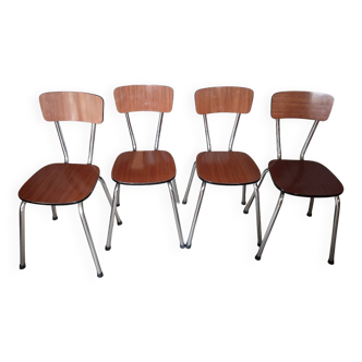 Lot de 4 chaises en formica