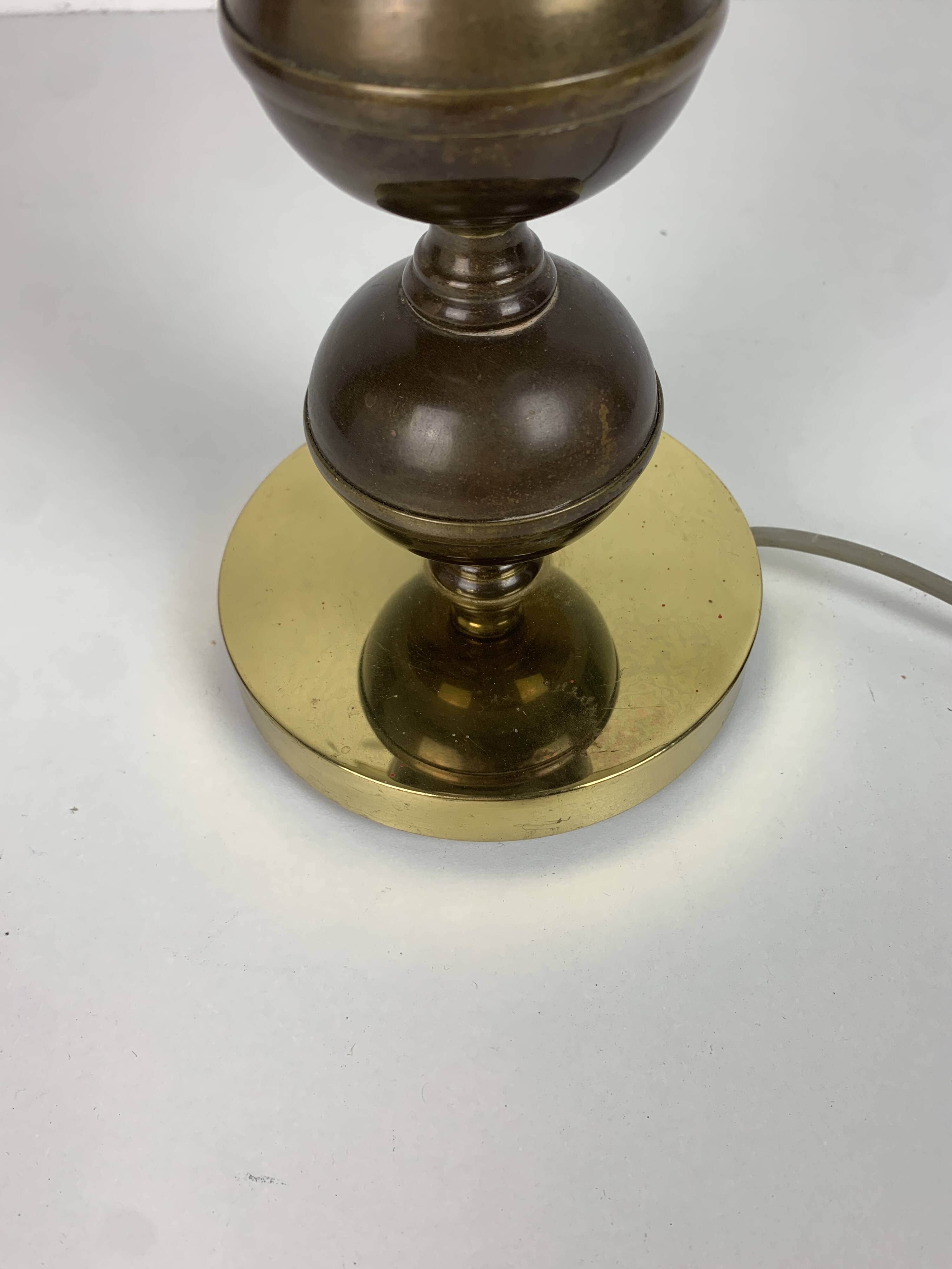 Midcentury Scandinavian brass cocoon mushroom lamp, Borens, Sweden 1960s