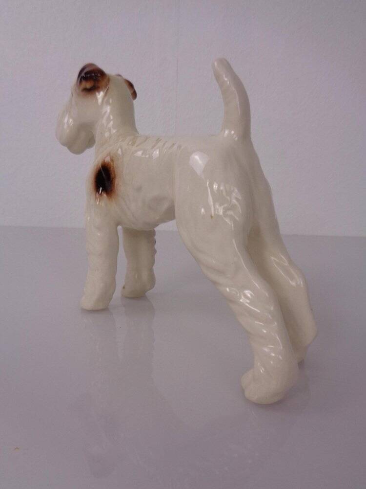 Porcelain Figurine of Fox Terrier, Denmark, 1950s
