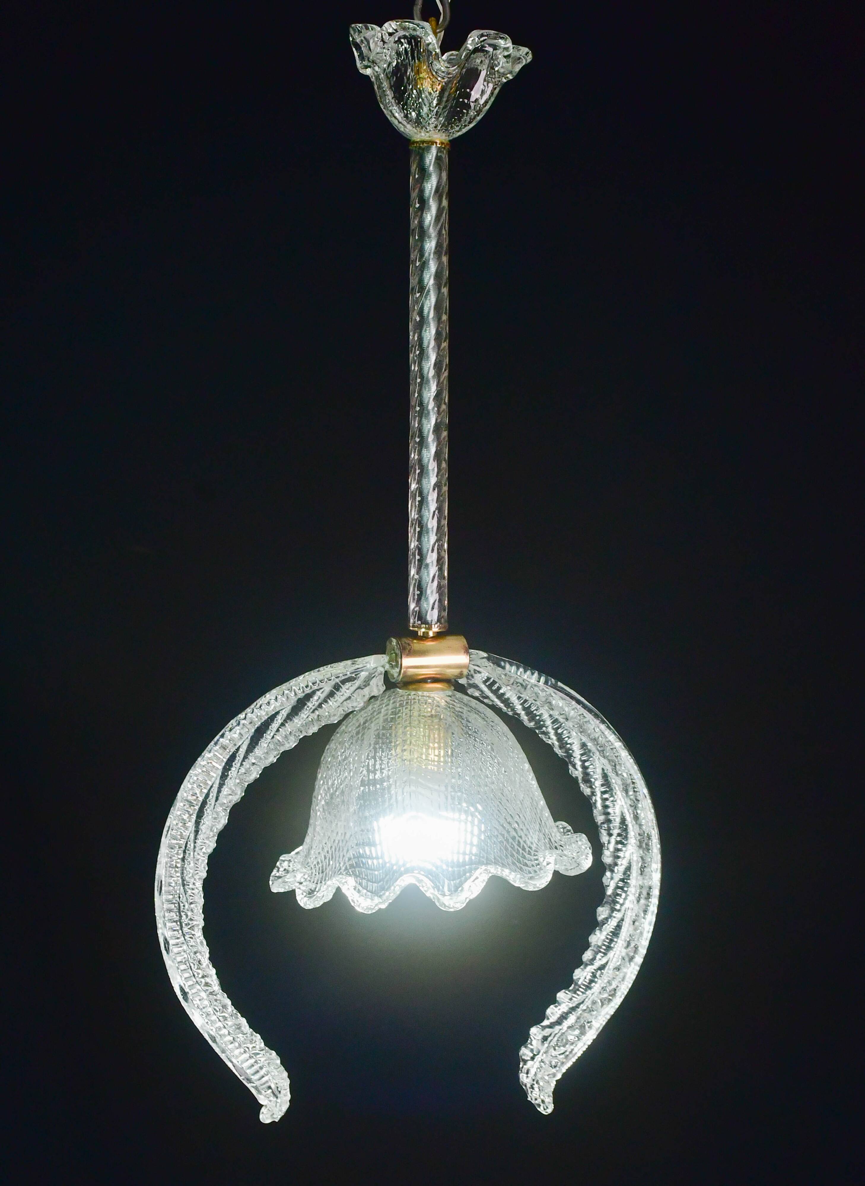 "Angel" Barovier e Toso pendant light, 1950s