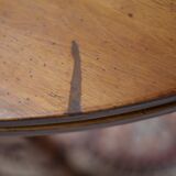 Ancient half moon walnut table
