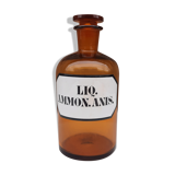 Bouteille d'apothicaire, "liq. ammon.anis", allemagne 1930