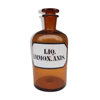 Bouteille d'apothicaire, "liq. ammon.anis", allemagne 1930
