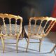 Set of 3 gilded chairs in Napoleon III style - Stamped Faubourg Saint Antoine