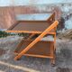 Folding rolling dessert trolley service table