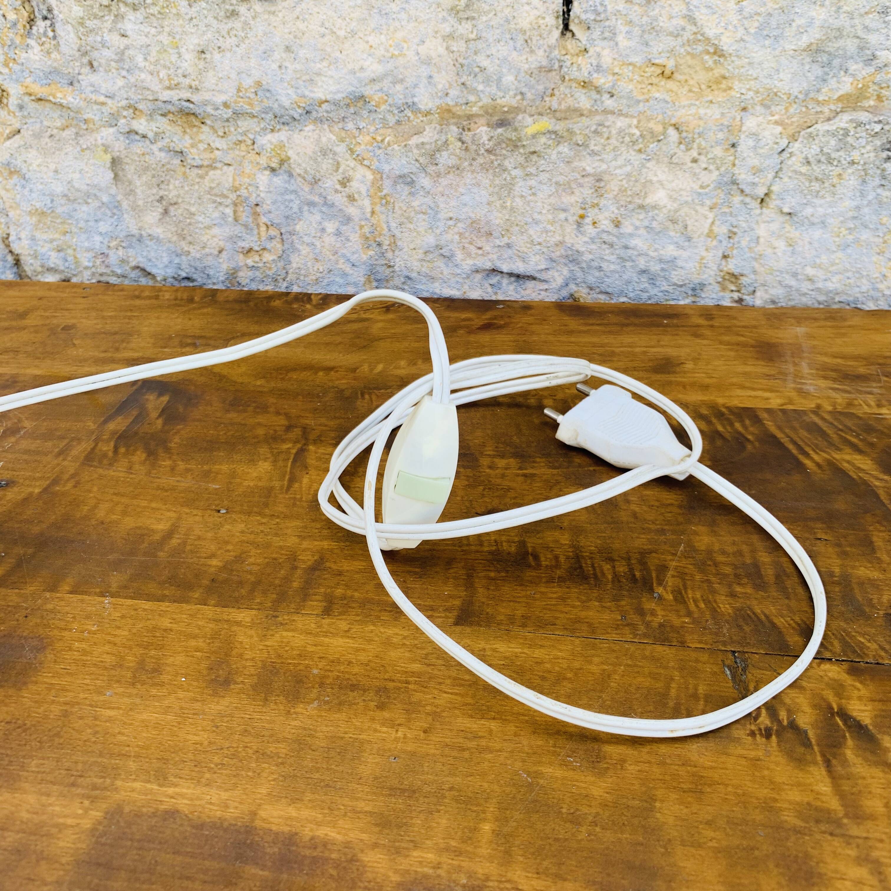 Table lamp chrome foot tulip 1970