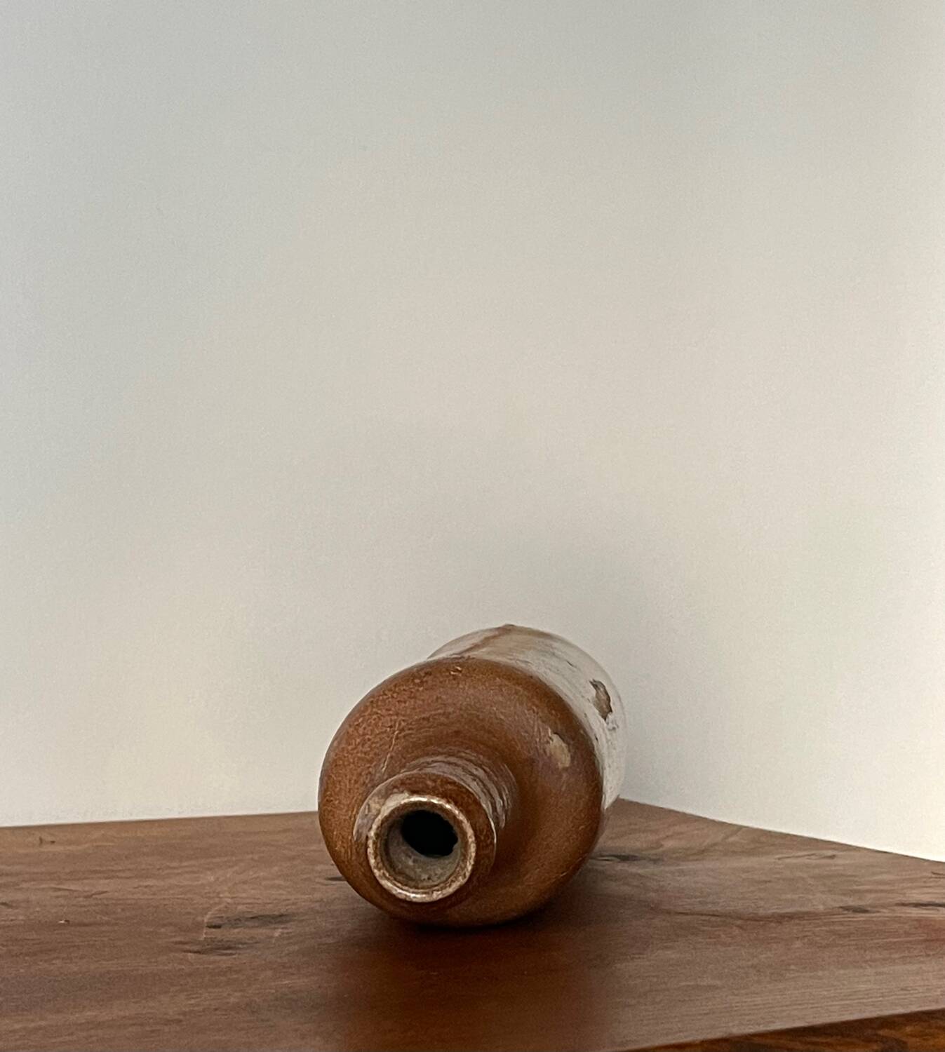 Antique stoneware bottle, 19th century.