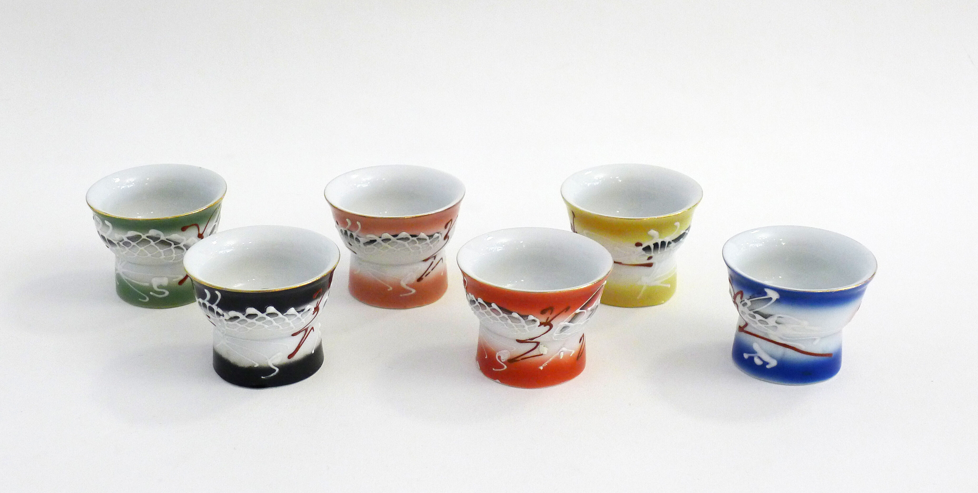 Set of 6 erotic sake glasses