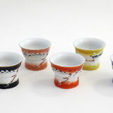 Set of 6 erotic sake glasses
