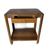 Walnut and beech side table - 1940