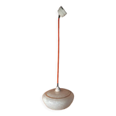 Suspension abat jour corole verre Clichy  porcelaine dp 122209