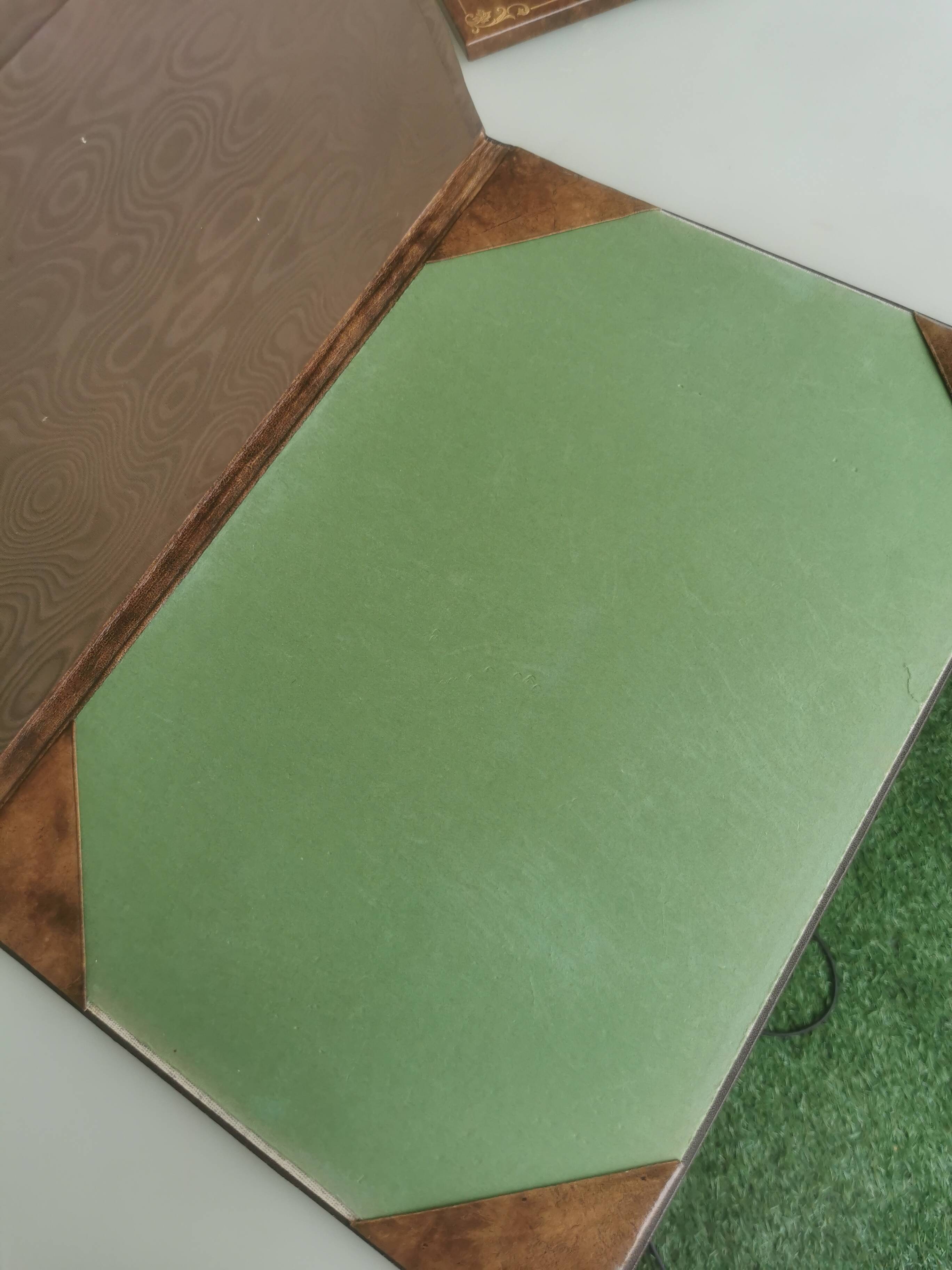 Leather desk set Le Tanneur PARIS