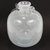 Seguso Vetri d’Arte Pulegoso vase with bubbles and handles, Murano, Italy 1950s