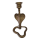 Vintage brass cobra candlestick, 1970s