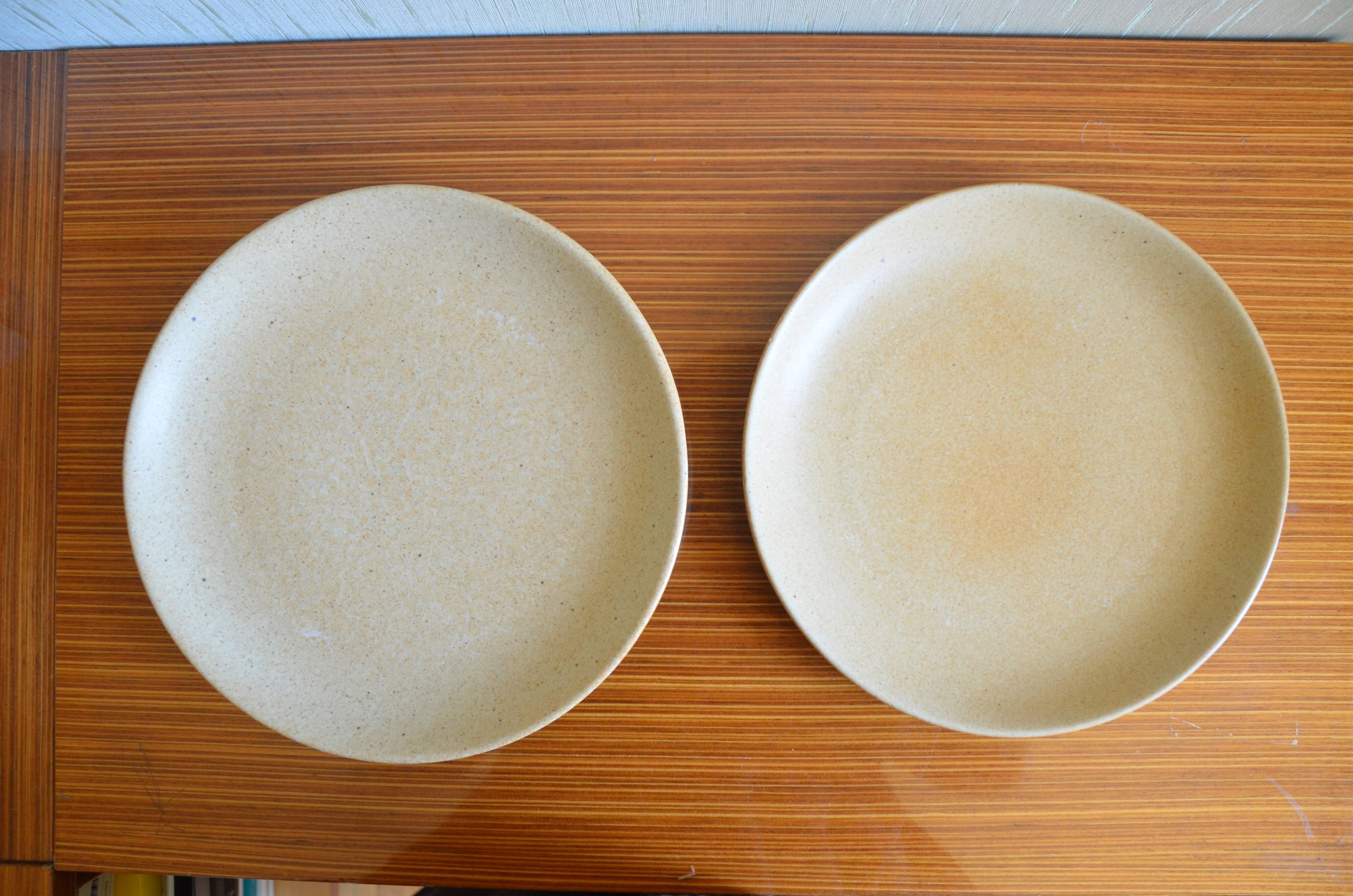 Lot de 5 assiettes plates en grès