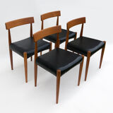 Danish MK 200 Chairs in Teak by Arne Hovmand-Olsen for Mogens Cold, Set of 4