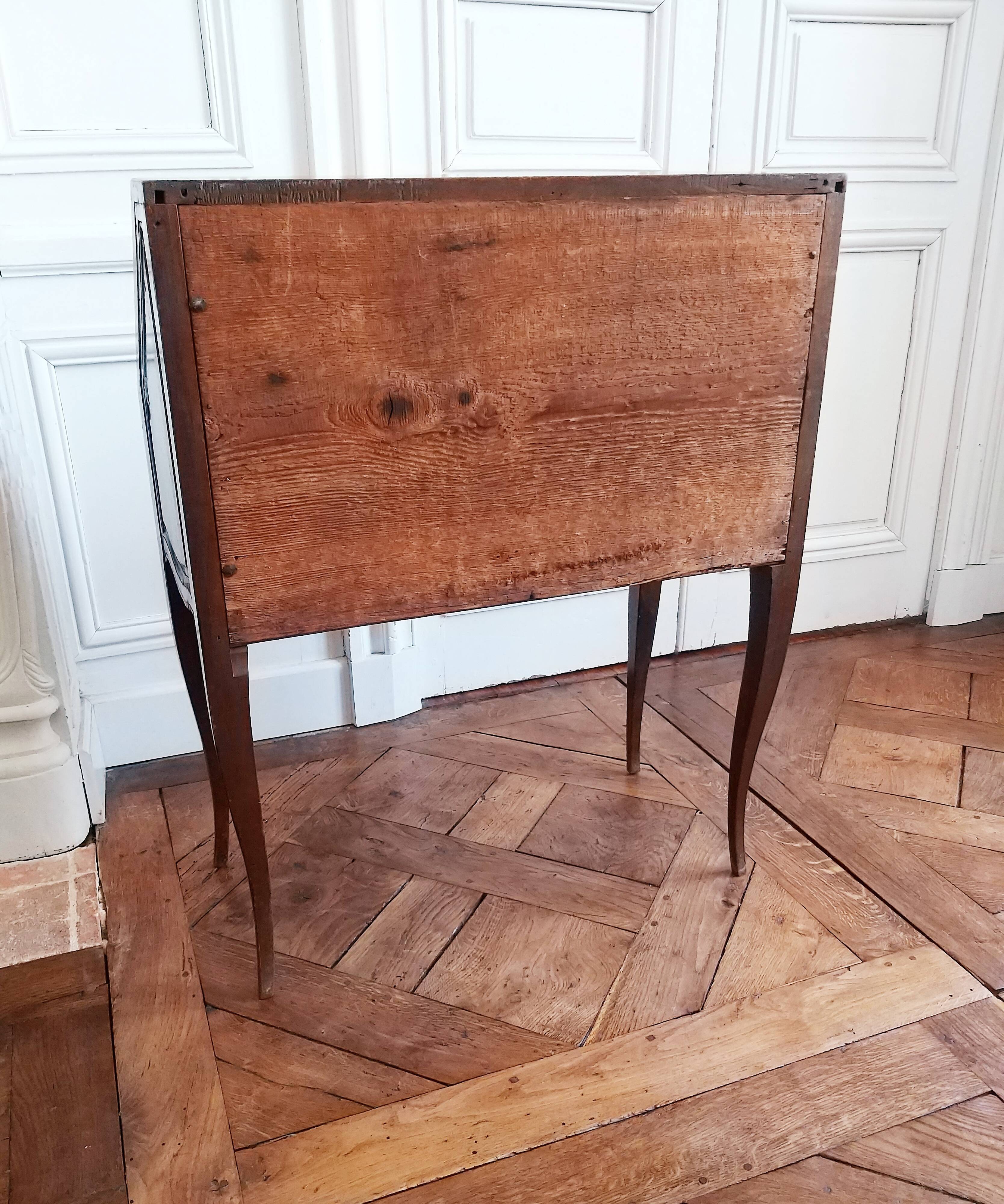 Louis XV style mahogany style writing desk