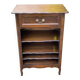 Bibus Louis XV bookcase in solid wood with dark oak finish