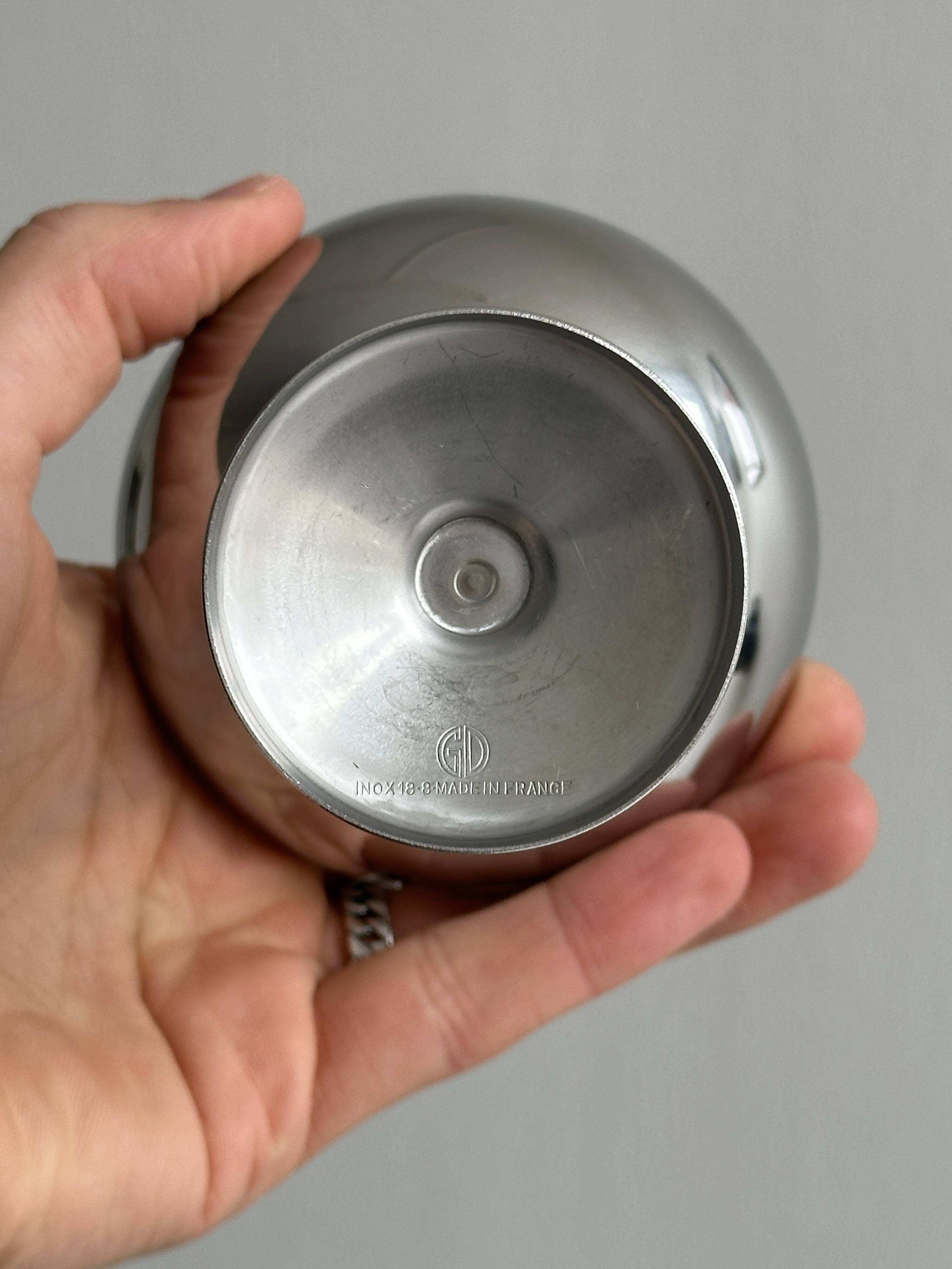 6 stainless steel footed bowls, Letang Remy style