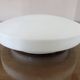 White opaline "pancake" ceiling light