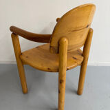 Set of 6 solid pine chairs in Scandinavian design by Reiner Daumiller vintage