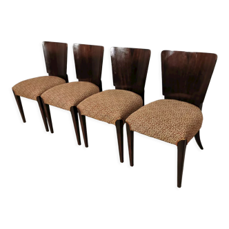 Art Deco Style Dining Chairs by Jindrich Halabala