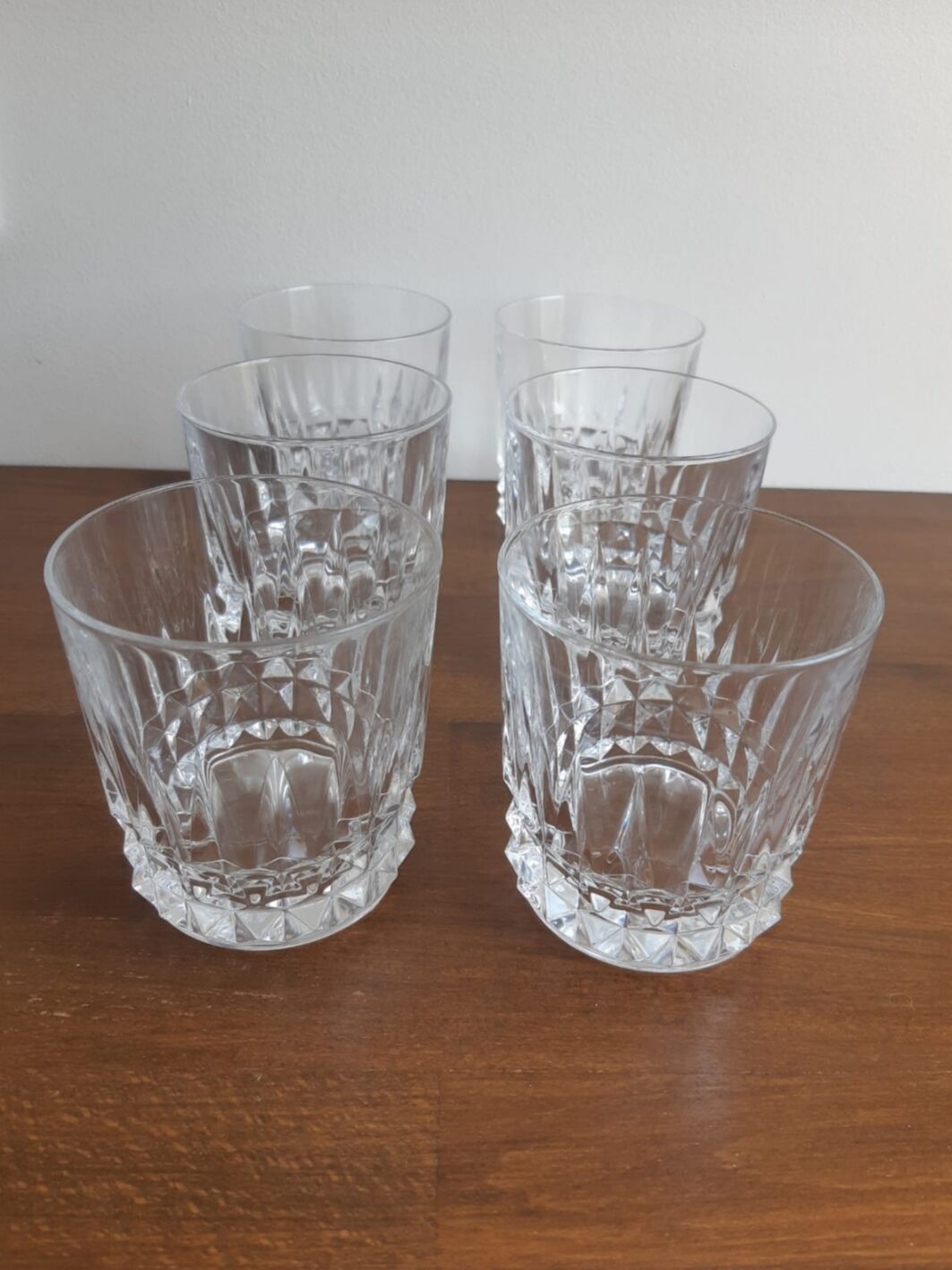 Lot of 6 whiskey glasses