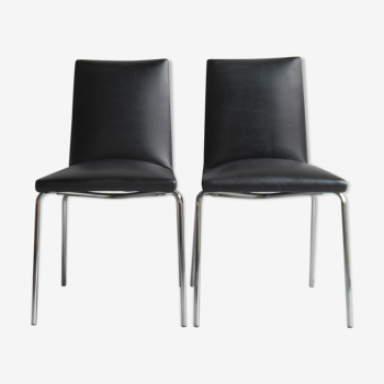 Pair of chairs model "Robert" of Pierre Guariche for Meurop