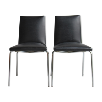 Pair of chairs model "Robert" of Pierre Guariche for Meurop