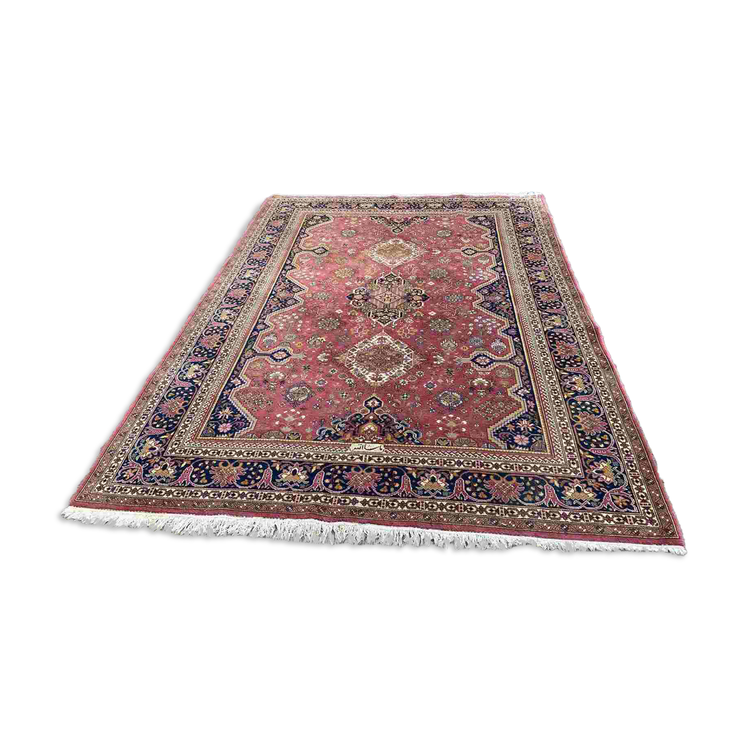 Persian rug in burgundy knotted wool 200x300