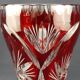 Cut crystal vase from Bohemia