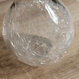 Pair of cracked glass vases