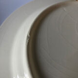 6 flat antique plates in blue white earthenware