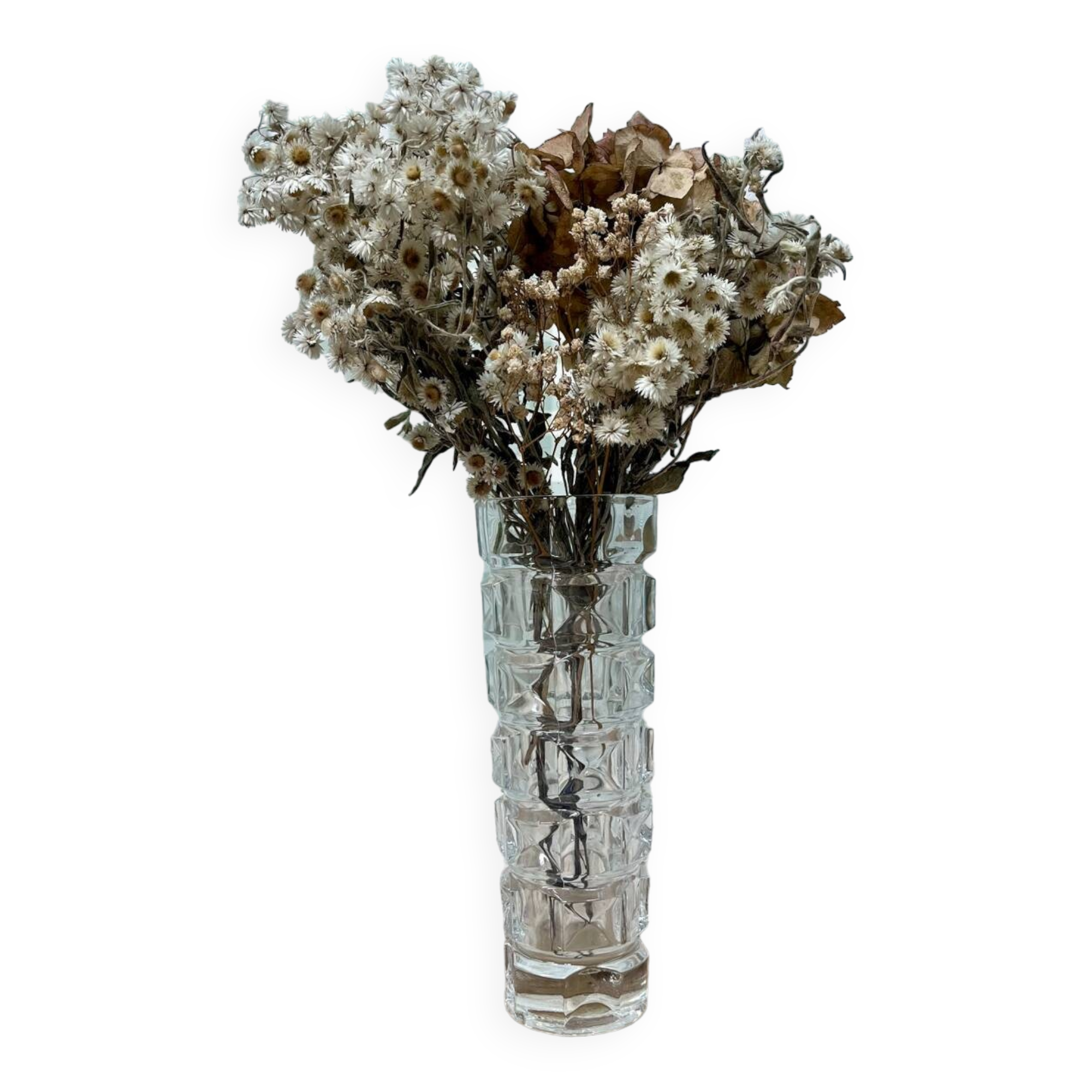 Vintage crystal vase