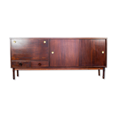 Sideboard brass wood 1970