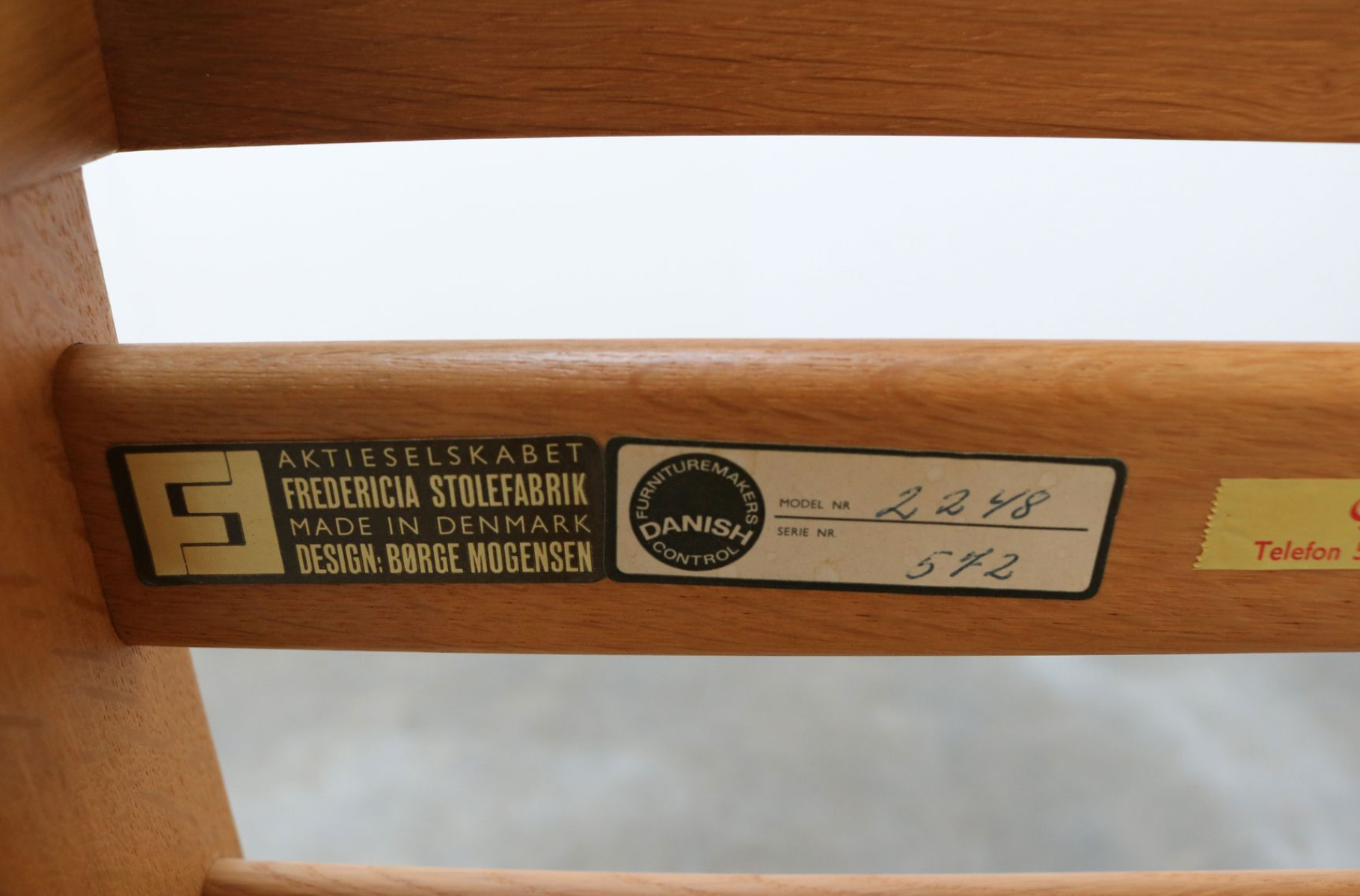 Fauteuils modèle 2254  avec ottomanes par Børge Mogensen pour Fredericia