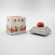 Fitz and Floyd teapot, sugar bowl and milk jar set