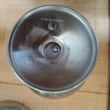 6 antique solid stainless steel ice cream cups