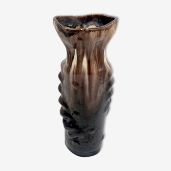 Stoneware vintage vase, Poland, 1950s