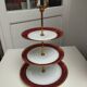 Cake servant 3 floors in Limoges porcelain