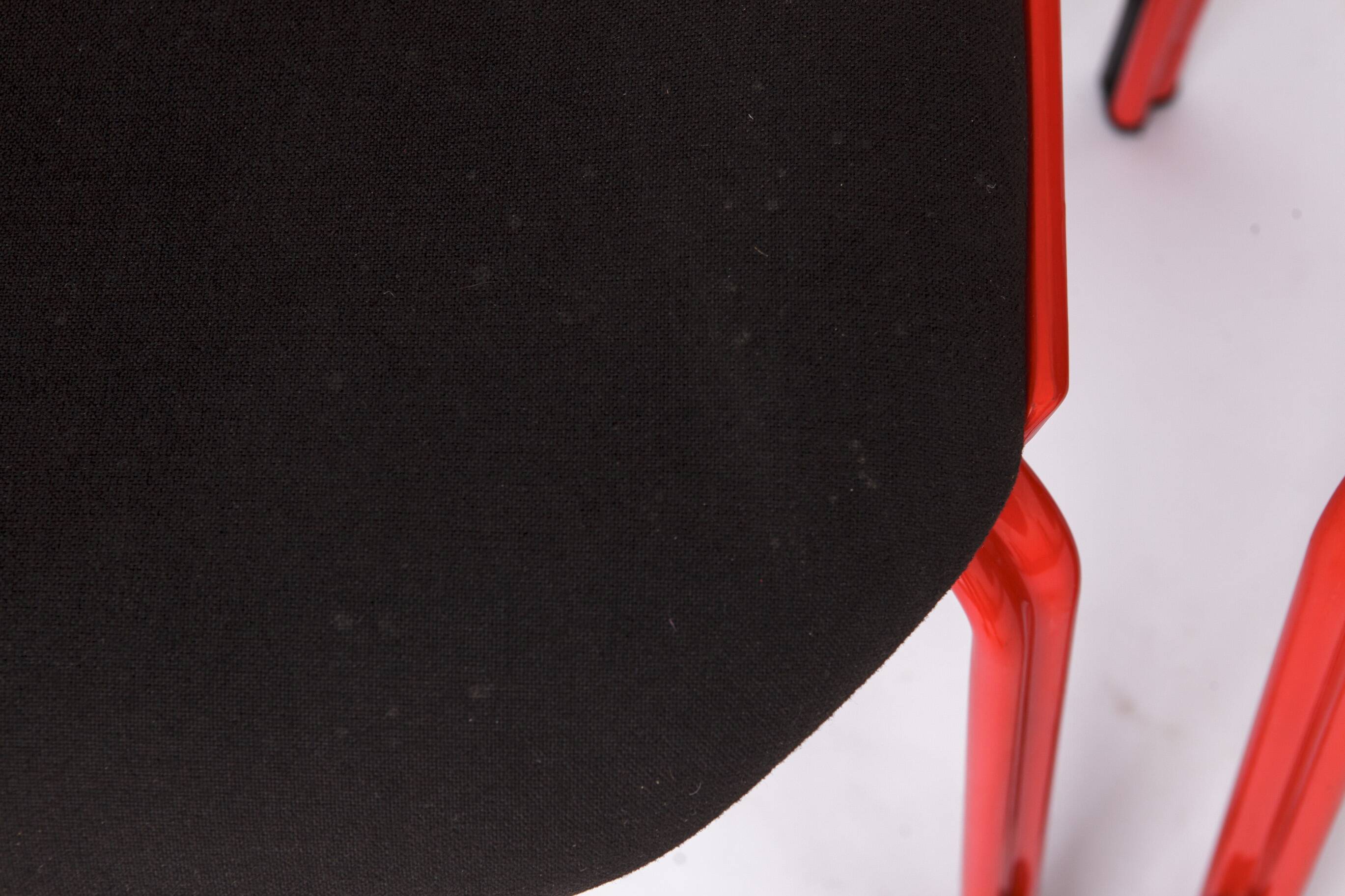 Space Age Chairs Set of 4, Fröscher Stacking Chairs, 1980s German Design