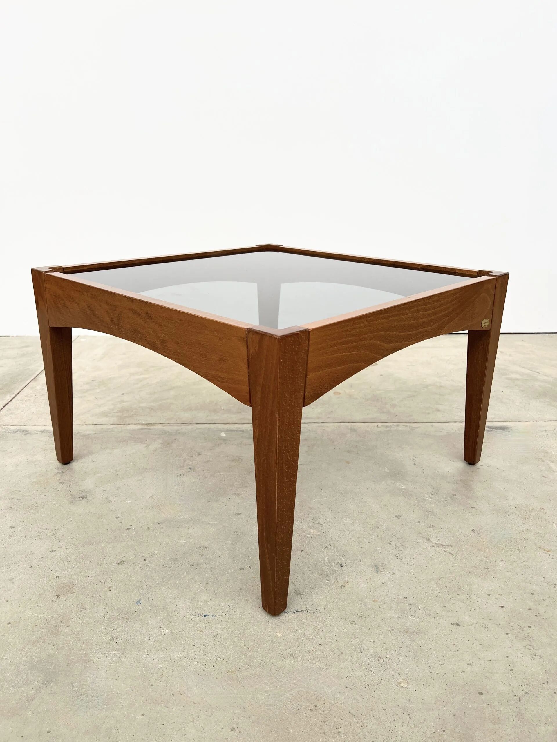 Baumann vintage coffee table – smoked glass