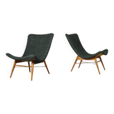 Paire de fauteuils de salon par Miroslav Navrátil pour Český Nábytek, 1959