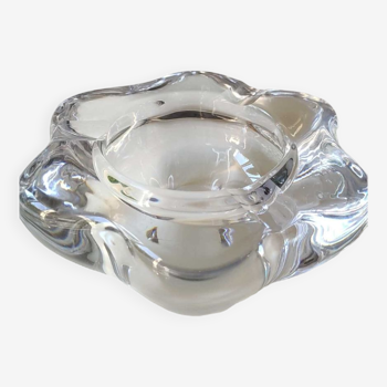 Grand et Imposant Vide poche/Cendrier en cristal de Daum, non signé. Années 50. Diam. 17,5 cm