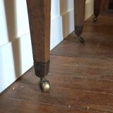Half moon oak table