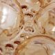 Vintage Amber Bubble Glass Lamp Helena Tynell, 1960