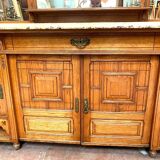 Showcase sideboard Louis XVI style solid wood XIX century