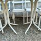 Set of chairs and tables bistro metal