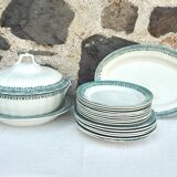Set de 6 assiettes plates Terre de fer modèle service Congo